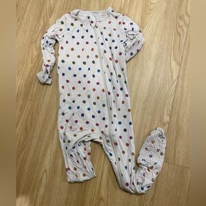 Kyte BABY Multicolor Polka Dot Footie